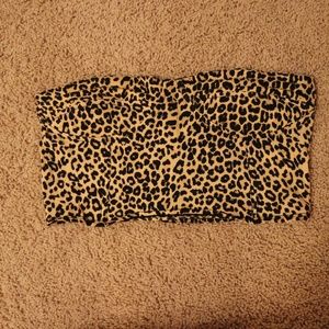 Motel Cheetah / Leopard Print Bandeau